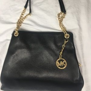 Micheal Kors Jet Set Chain Large Leather Tote